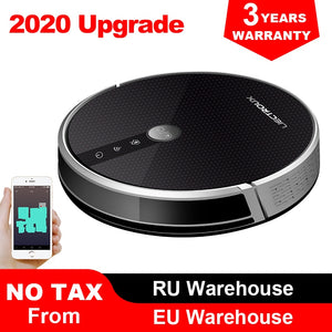 LIECTROUX C30B Robot Vacuum Cleaner Map Navigation,WiFi App,4000Pa Suction,Smart Memory,Electric WaterTank Wet Mopping Disinfect - TOPRIS